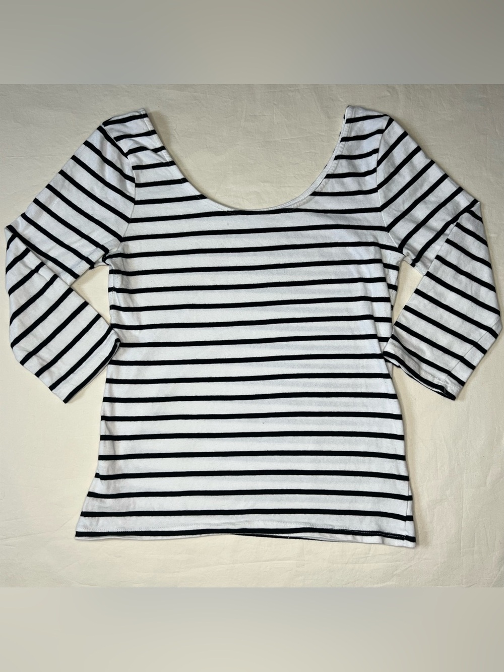 Striped Scoop Neck Women’s Top